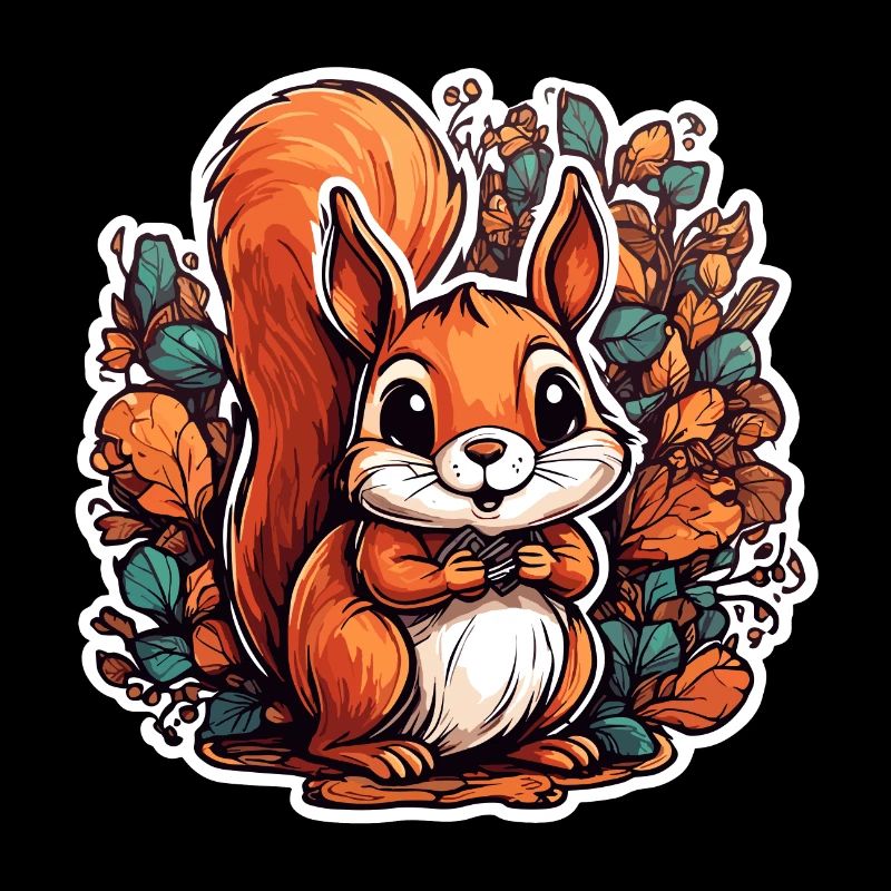 Eichhörnchen / Tier / Nagetier / Waldtier / Comic