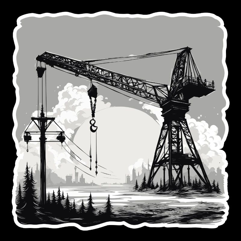 Kran / Baustelle / Seilwinde / Kransystem