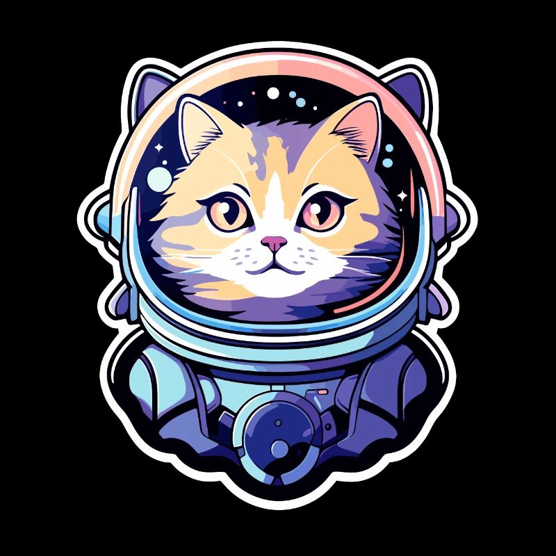 Illustration d’astronaute chat