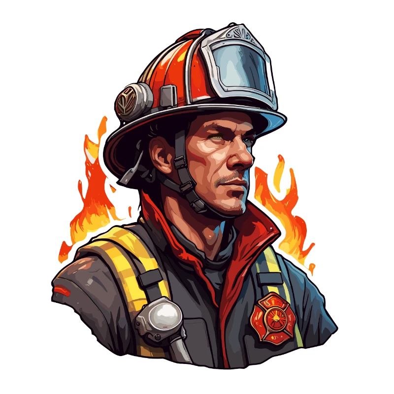 Firefighter / Fire / Fire / Extinguish / Hero