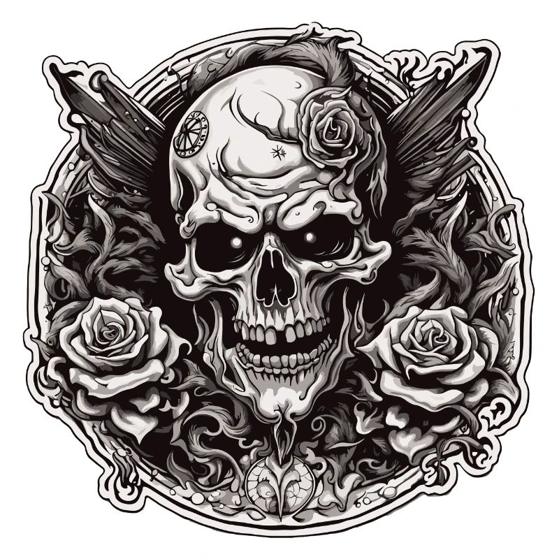 Skull / skull / skeleton / gothic / tattoo