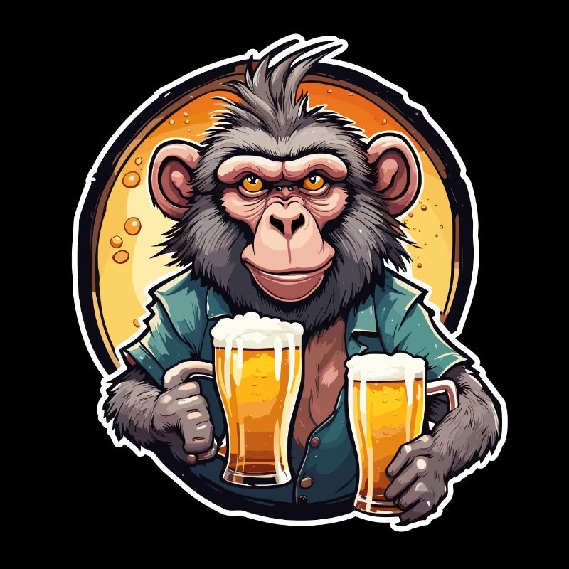 Monkey / Animal / Zoo / Babian / Wild / Comic