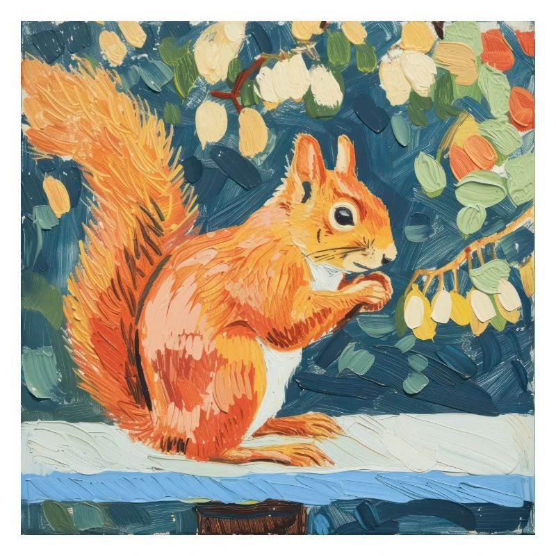 eichhörnchen, bunt, tier, geschenk, geschenkidee