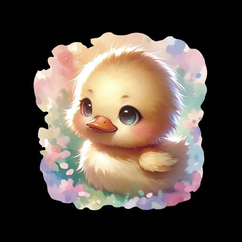 Chibi Easter Duckling For Duck Lovers