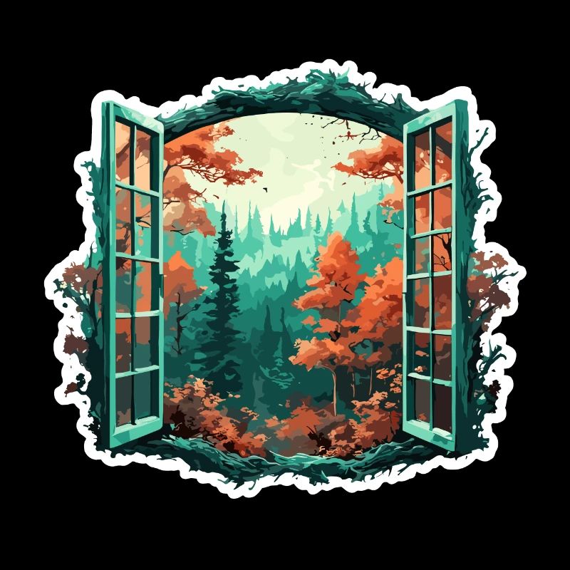 Window in the Forest / Trees / View / Wilderness