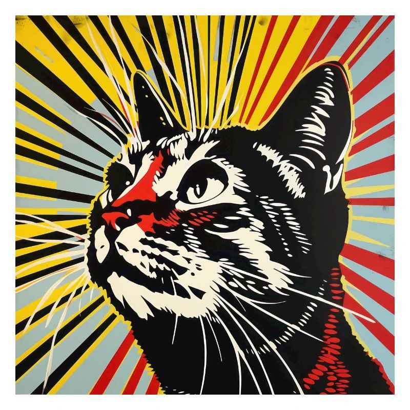 Chat, motif de chat, bande dessinée