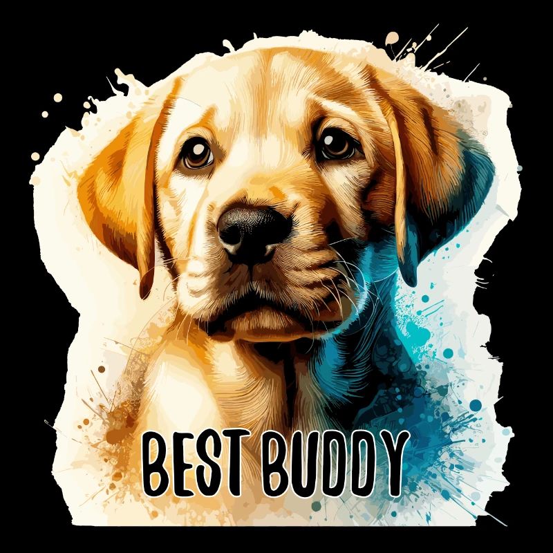 Labrador Retriever Chiot Mignon Meilleur Copain