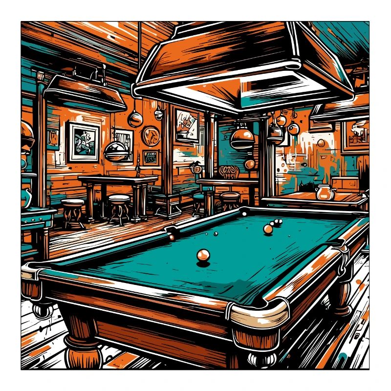Billard / Boule de billard / 8 boules / billard / Kö