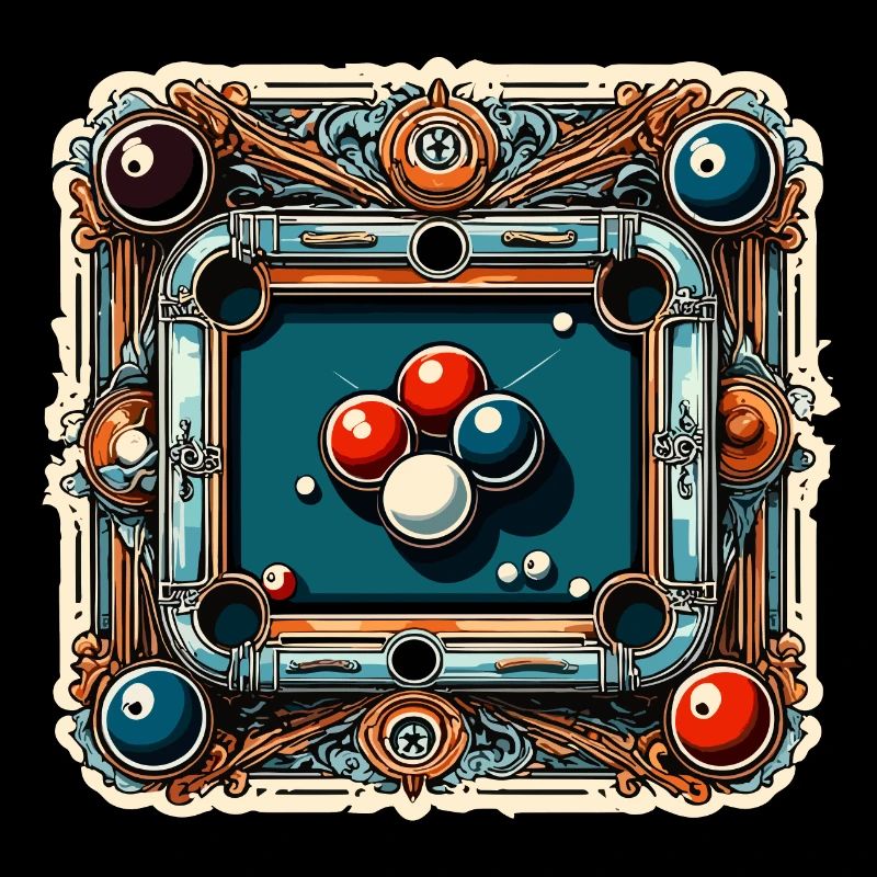 Billard / Boule de billard / 8 boules / billard / Kö