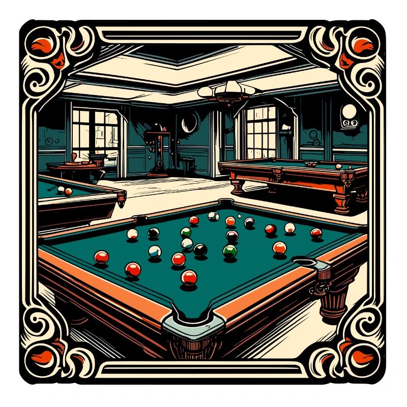 Billard / Boule de billard / 8 boules / billard / Kö