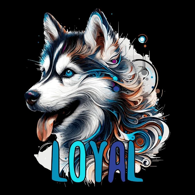 Husky chiot mignon chien loyal cadeau