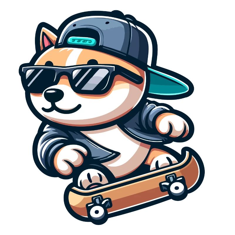 Corgi Boarder: Der Eislauf-Sidekick