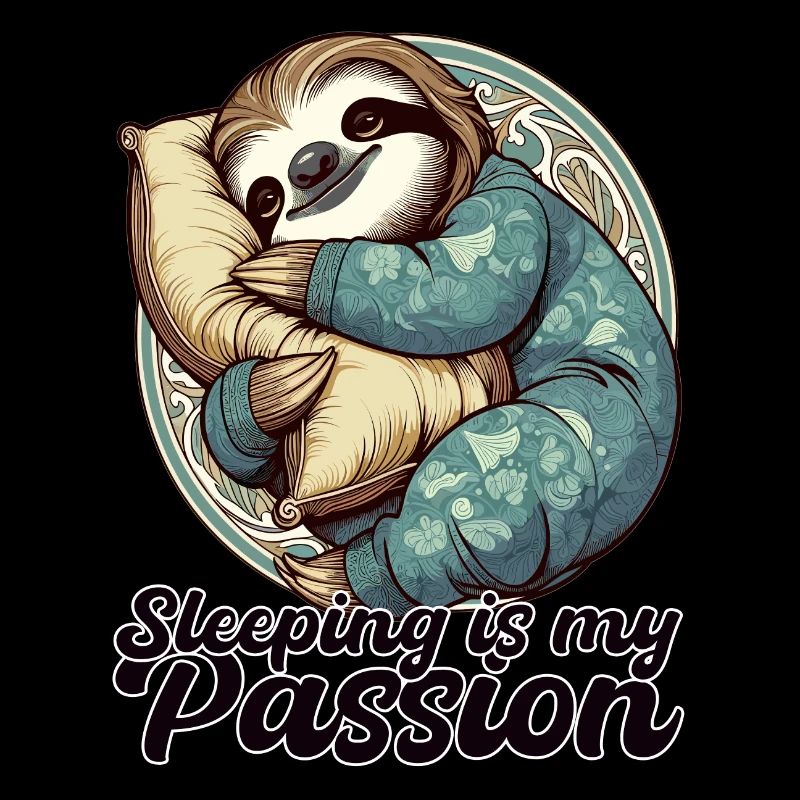 Sloth Sleeping Passion Gift