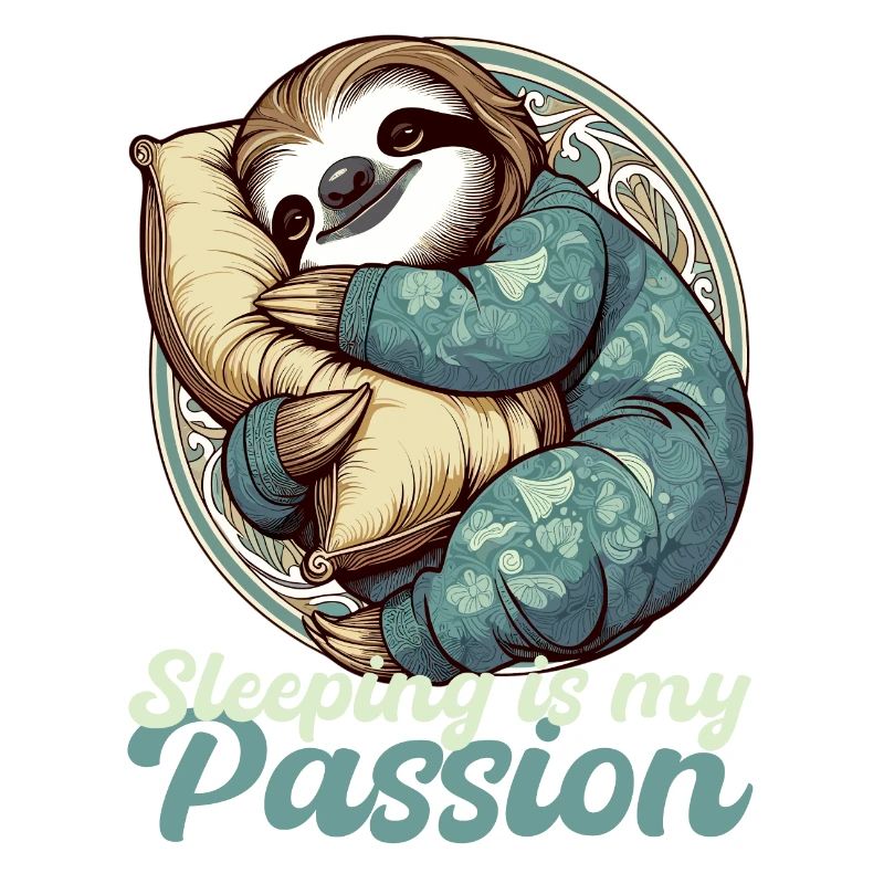 Sloth Sleeping Passion Gift