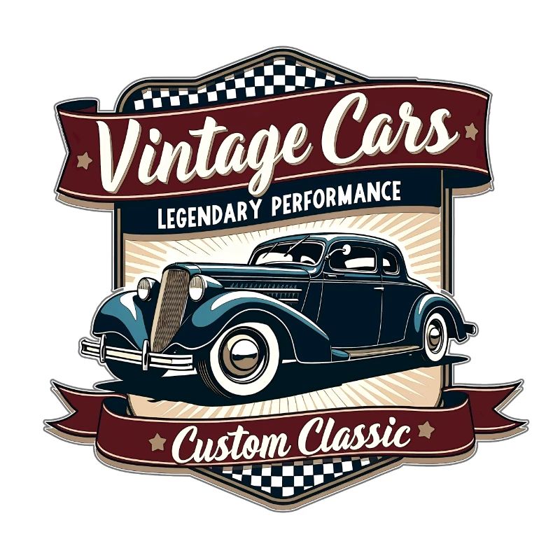 Vintage Automobile Retro Design