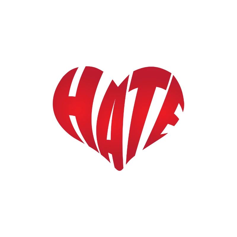 No Hate Dislike Stop Hate Anti Hate