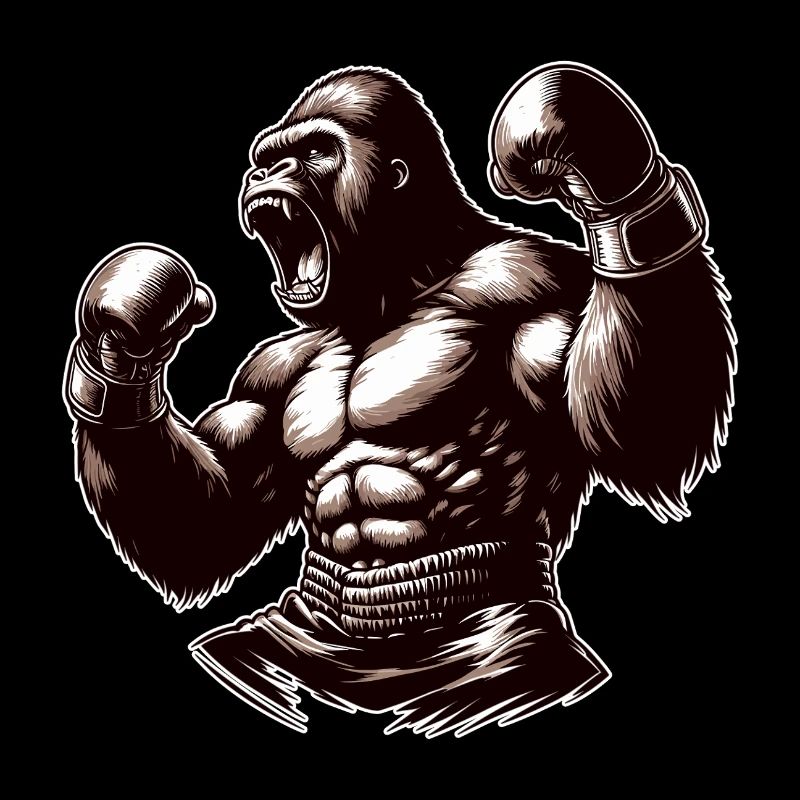 Gorilla Boxer Fighter Boxing Roars Gift