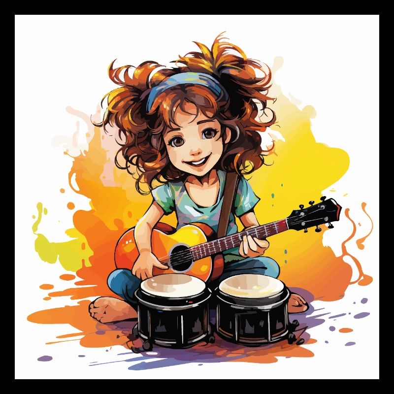 The Rhythmic Bongo Player