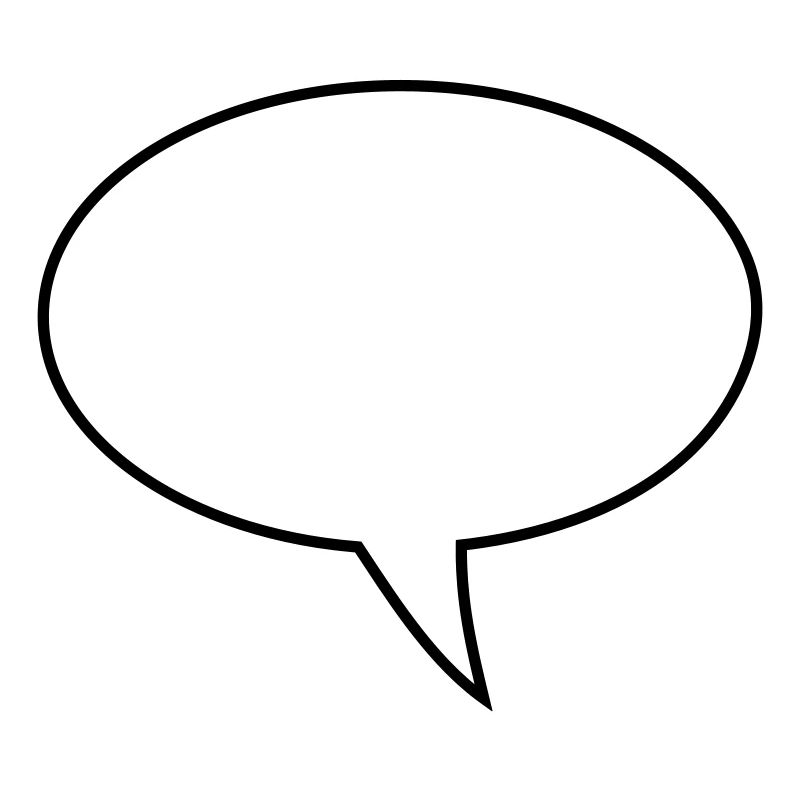 Speech bubble design right