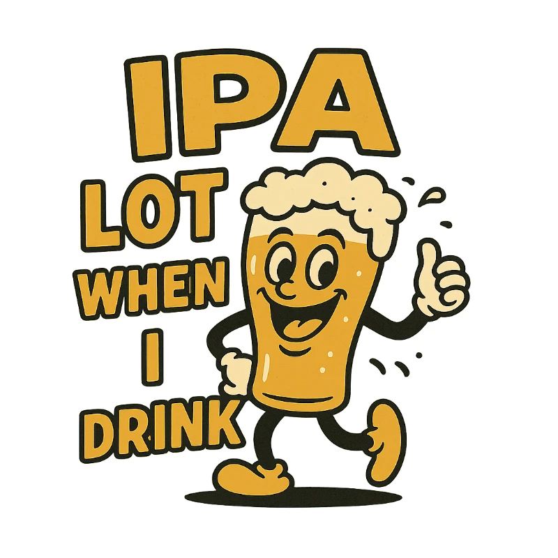 Cheerful beer drinker expression