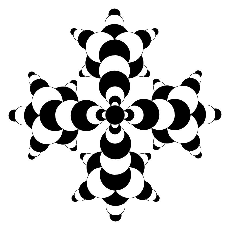 Fractal Molecule Crop Circle