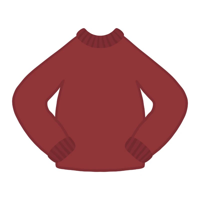 Rostrot Kuscheliger Strickpullover