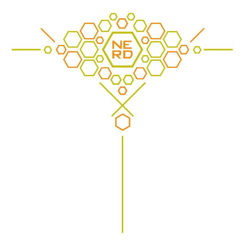 Nerd Hex Pattern Gradient