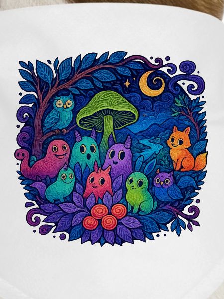 Neon Monster Familie und Freunde