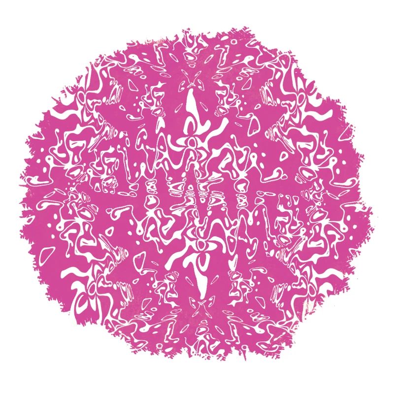Circle Rose Pink Pattern