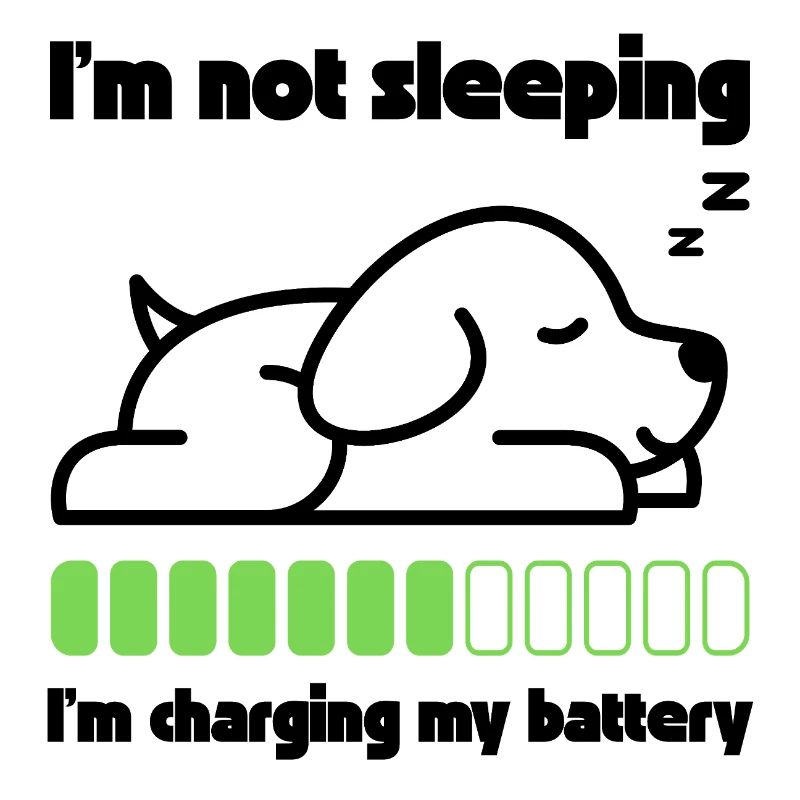 Sleeping dog recharges its battery