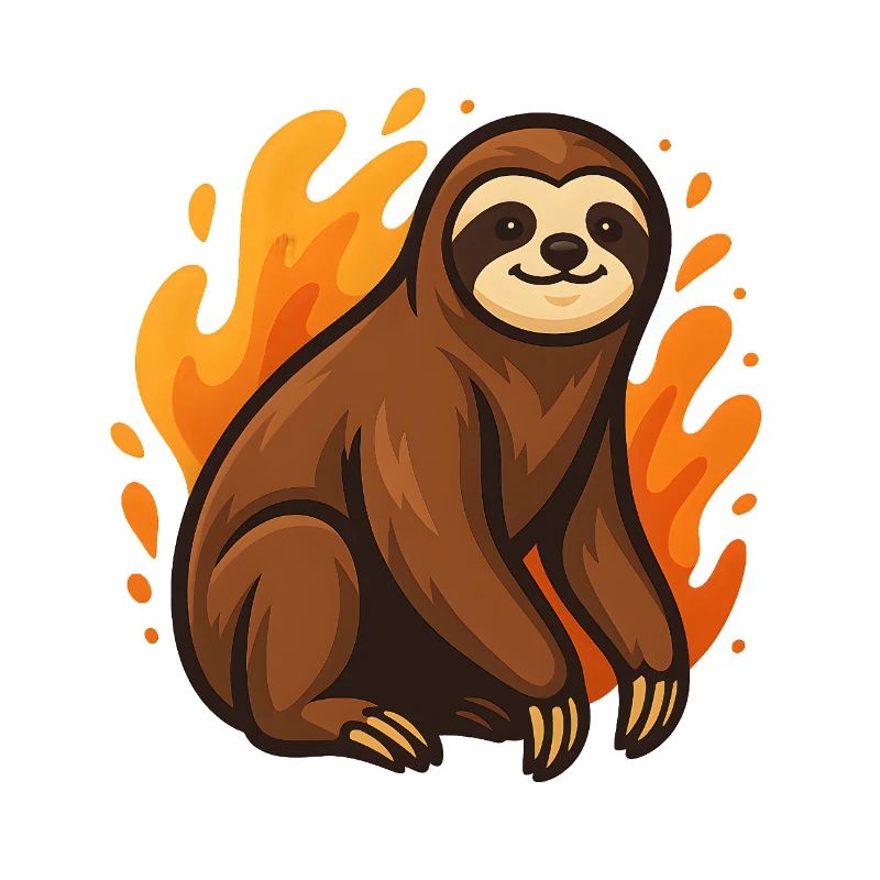 Flaming sloth