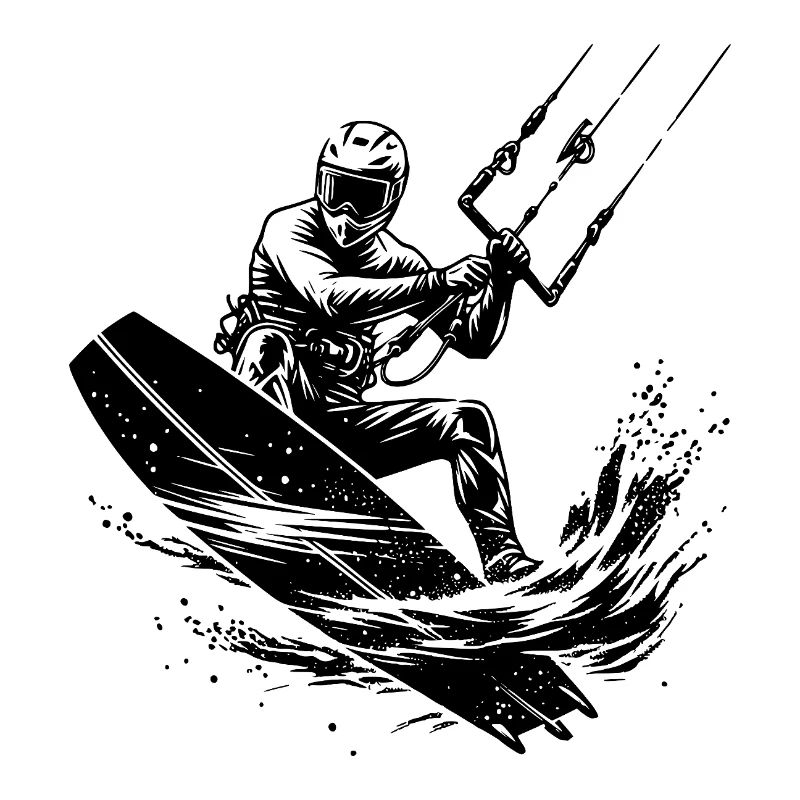 Kitesurf, eau de mer, vent, plaisir à vélo
