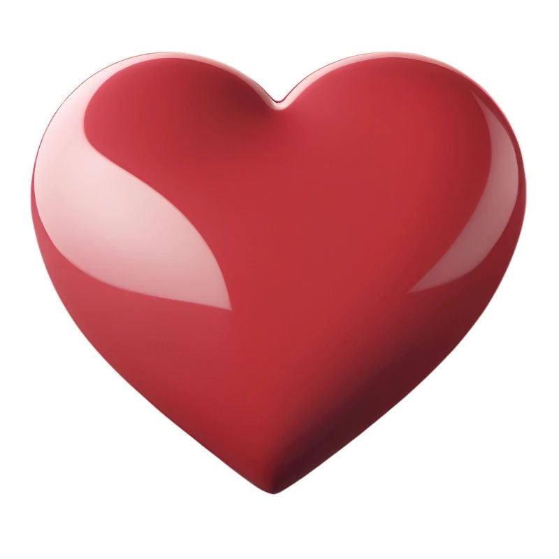 Heart Gloss Red – Heart Symbol Pattern