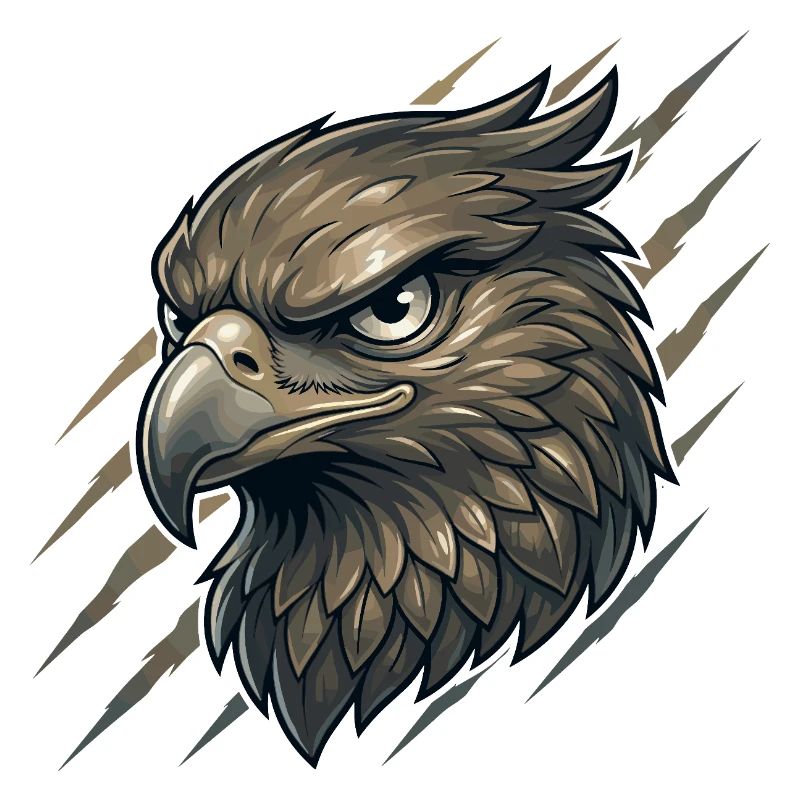Eagle Head Kraft Graphic