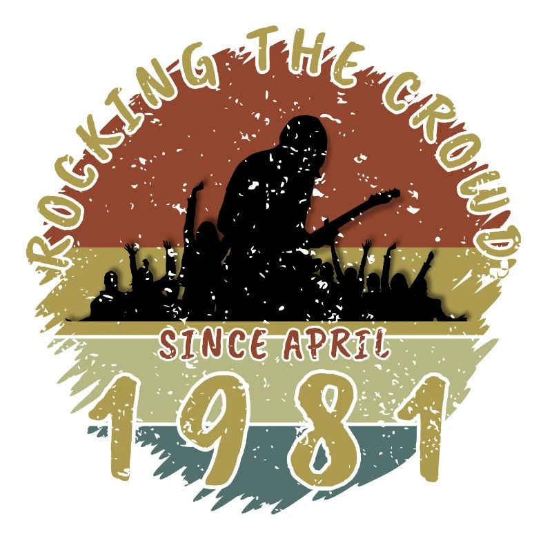 45th Birthday Rocking the crowd GIT 04/1981