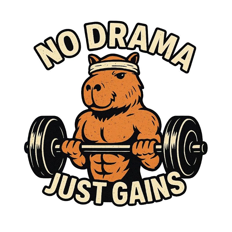 Pas de drame Juste gagner en forme capybara