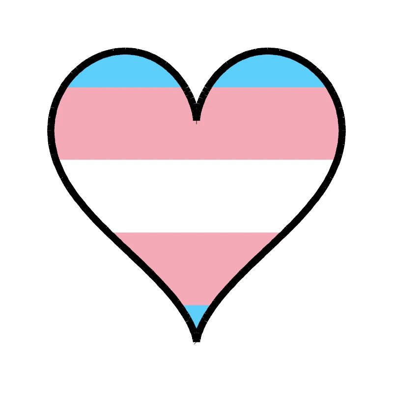 Trans Pride Heart