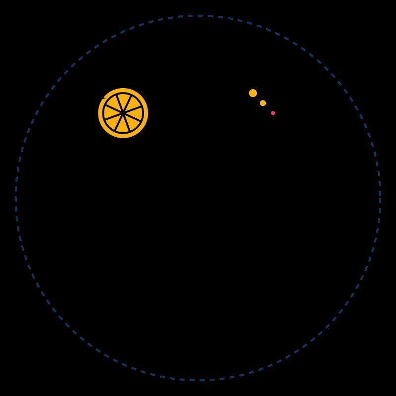 Citrus Orbit Print