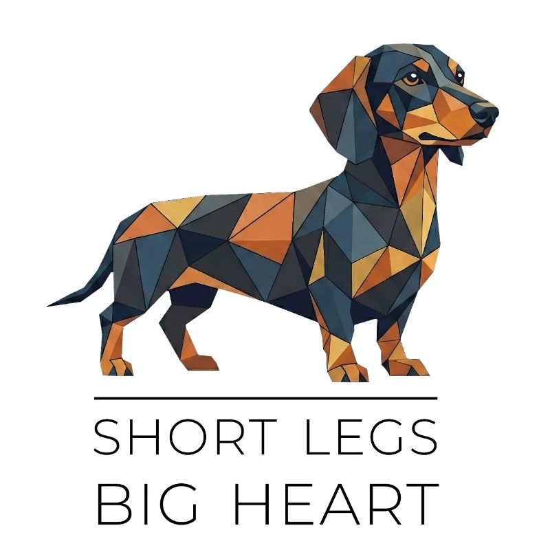 Teckel Low-Poly Art - Short legs, big heart