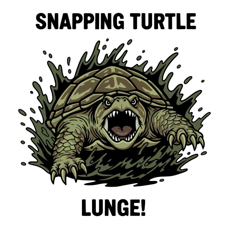 Tortue Serpentine Danger Lunge Snapping Turtle