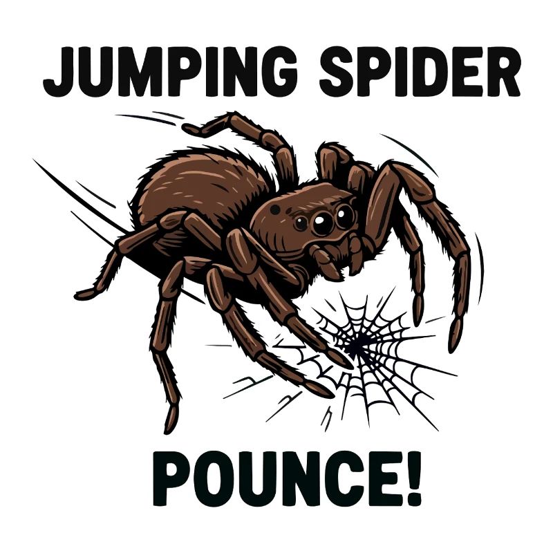 Araignée Sauteuse Springende Spinne