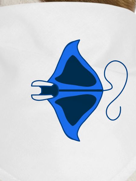 Manta Linear Blue Stylized