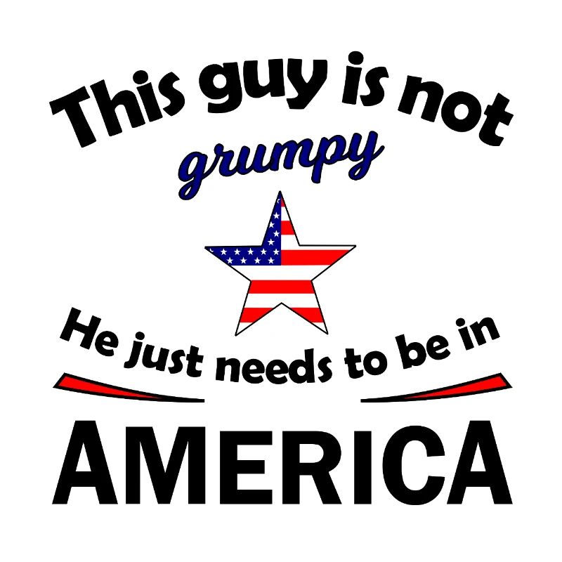 Grumpy Star mit US Flaggenstern