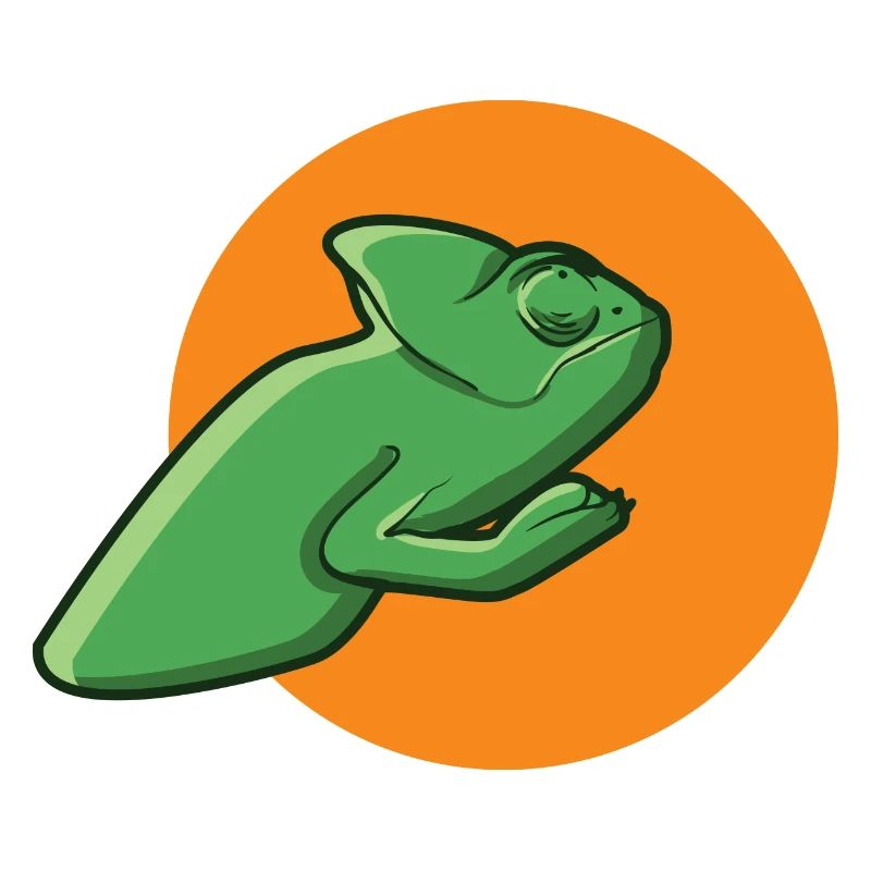 green chameleon lizard lizard reptile gift