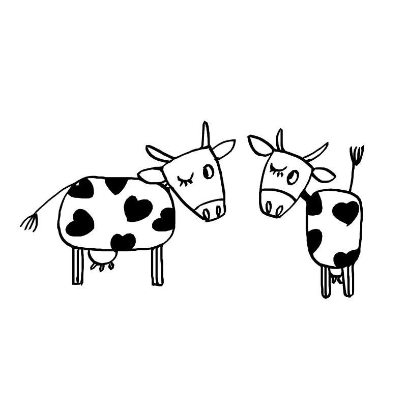 two cows