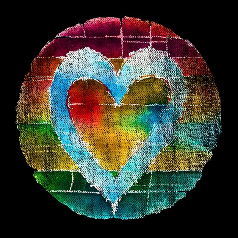 Herz bunt buntes Herzchen Liebe