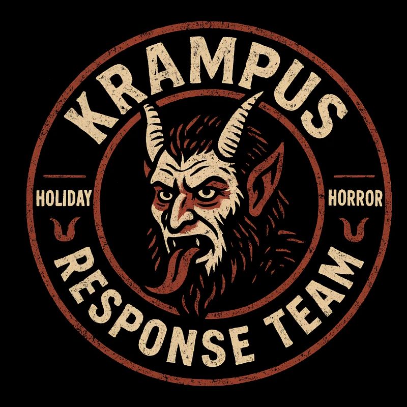 Équipe d’intervention Krampus Cryptide drôle Krampus