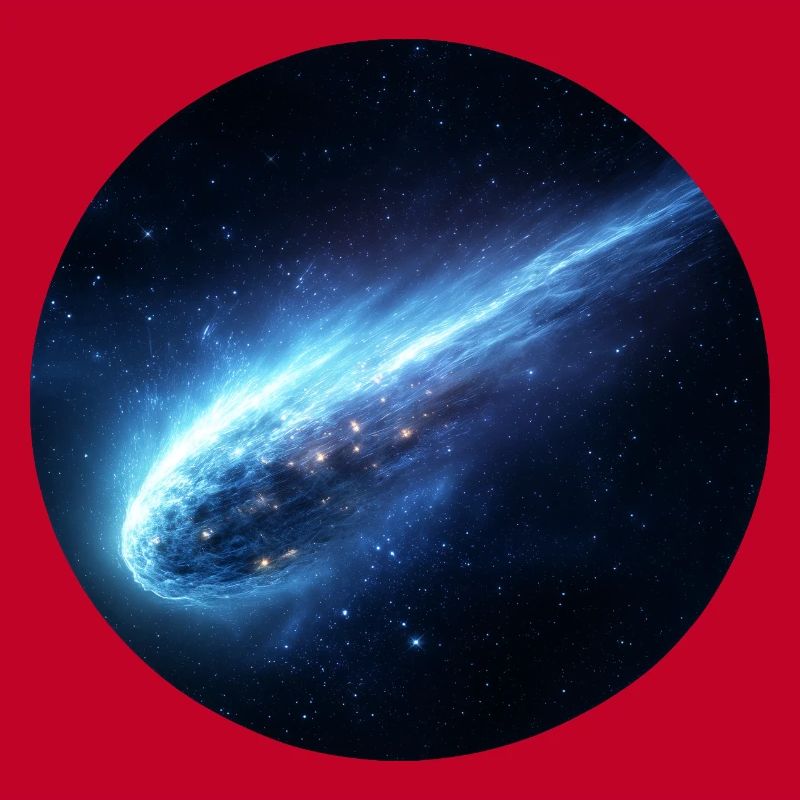 Astronomie Comète Spatiale Queue en Ligne