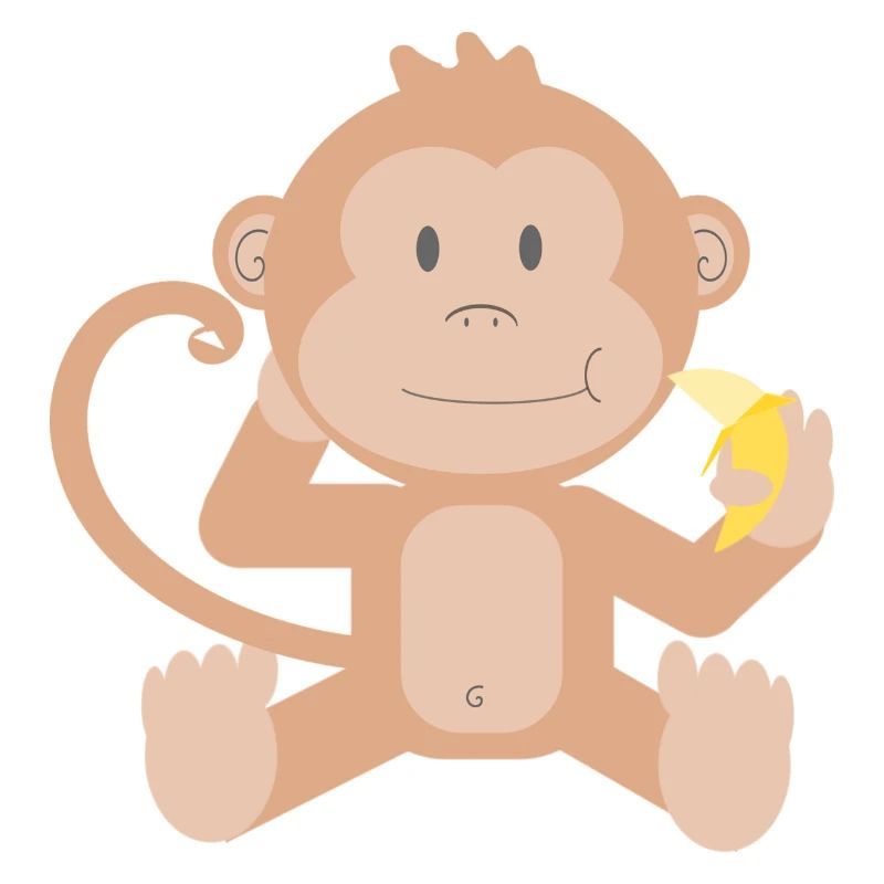 Bébé singe banane