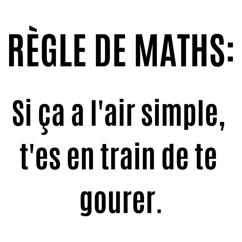 règle de maths